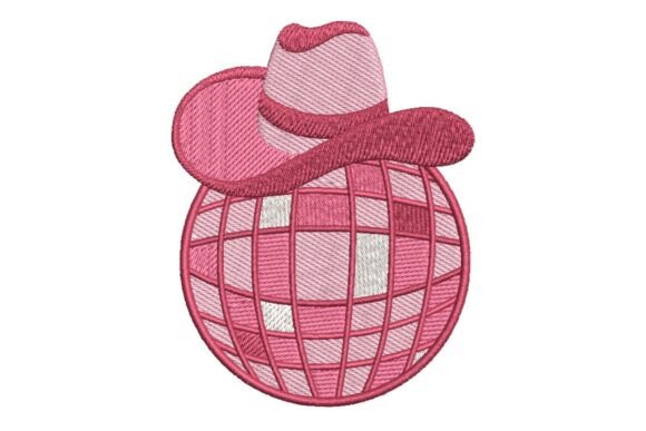 Cowgirl Disco Ball with Hat Embroidery Design Review