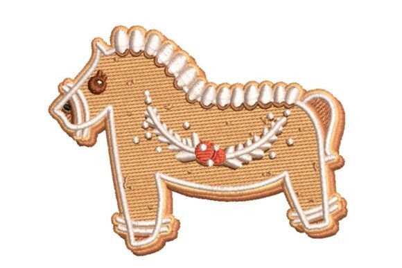 Festive Gingerbread Horse Embroidery Design Review