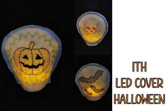 ITH LED Tealight Covers Halloween Embroidery Review
