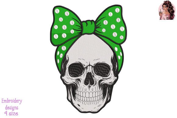 Skulls Girl Military Embroidery Review